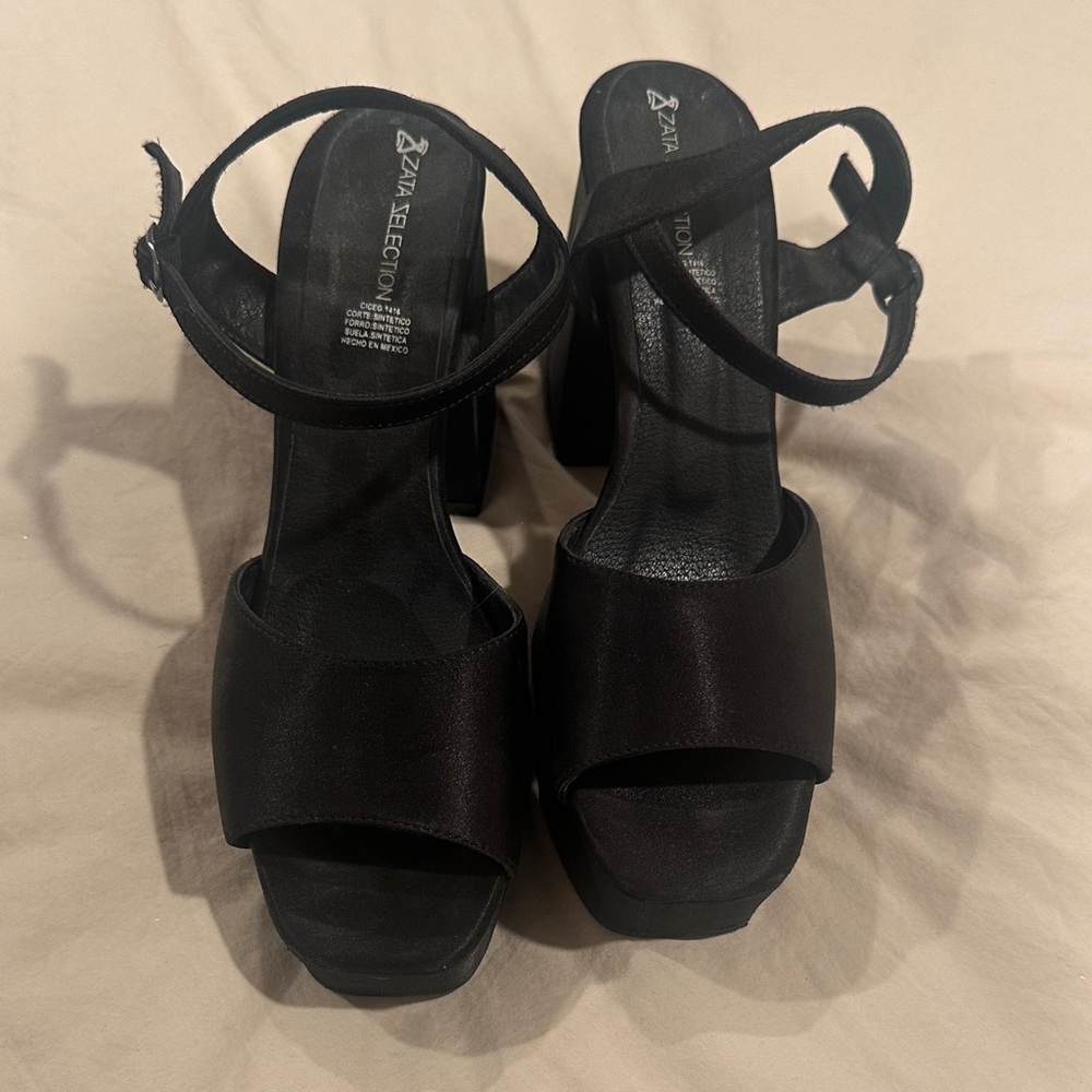 Black Strappy Heels
